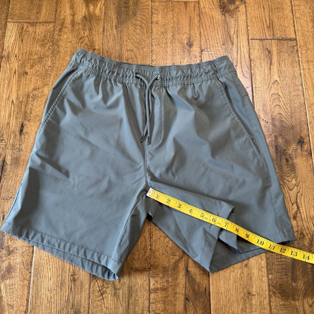 Member’s Mark Men's Tech Shorts Olive Green Elastic Waist Drawstring Size M - Picture 5 of 6
